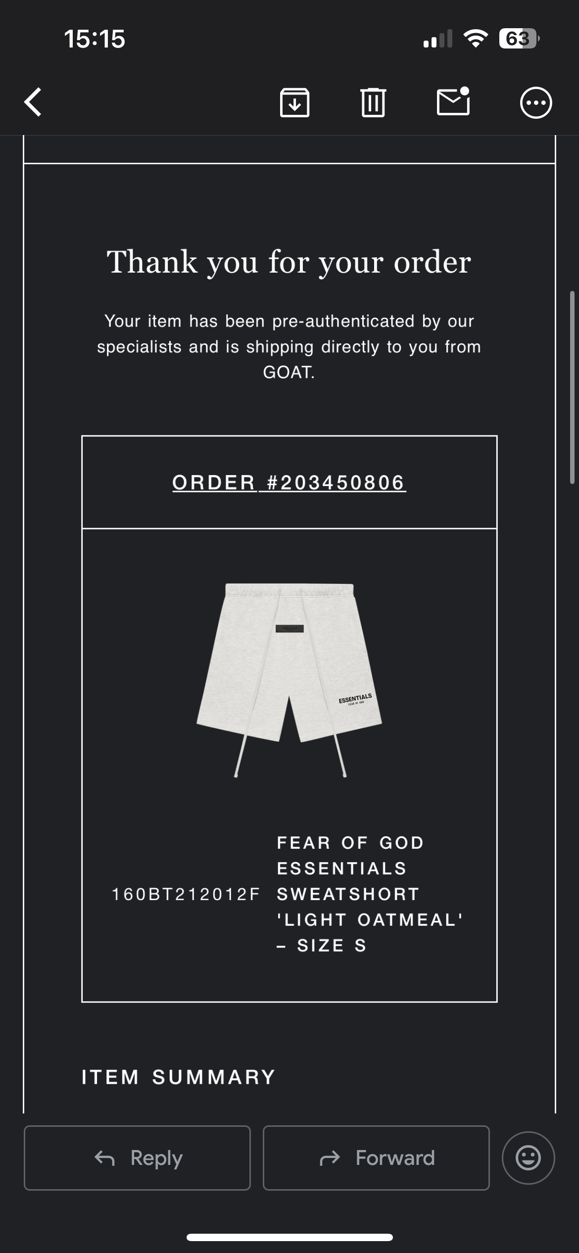 FOG Essentials short set (Light OatMeal)