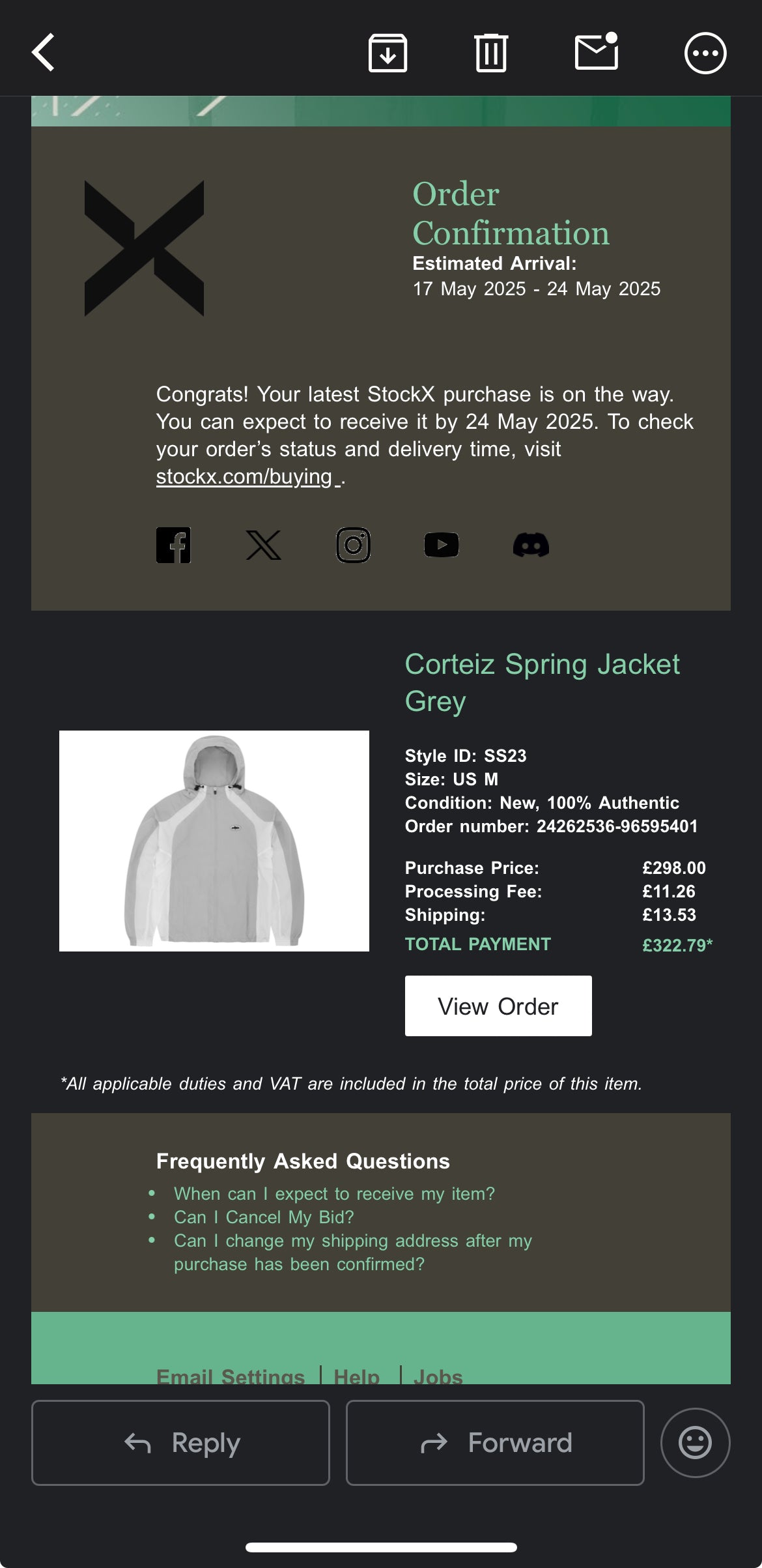 Corteiz spring jacket